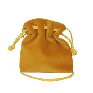 Clare V. Petit Henri Velvet in Yellow Gold - Mansur Gavriel Creatures of Comfort